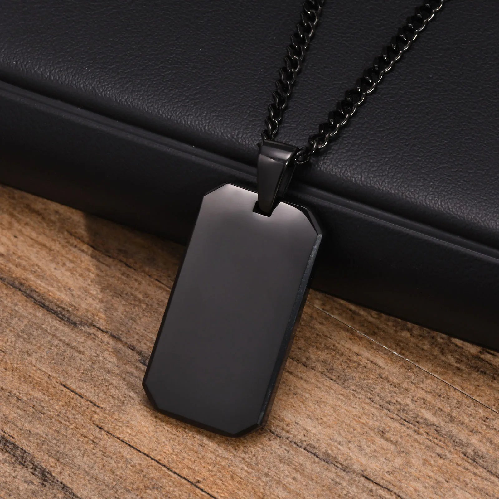 Matte Modern Dog Tag