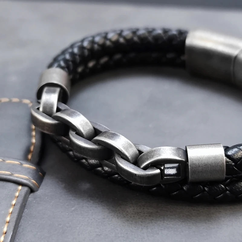 Layered Leather Bracelet