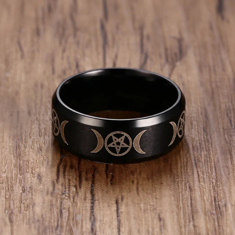 Star & Moon Ring