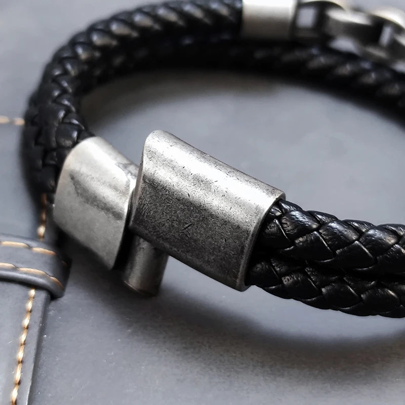 Layered Leather Bracelet