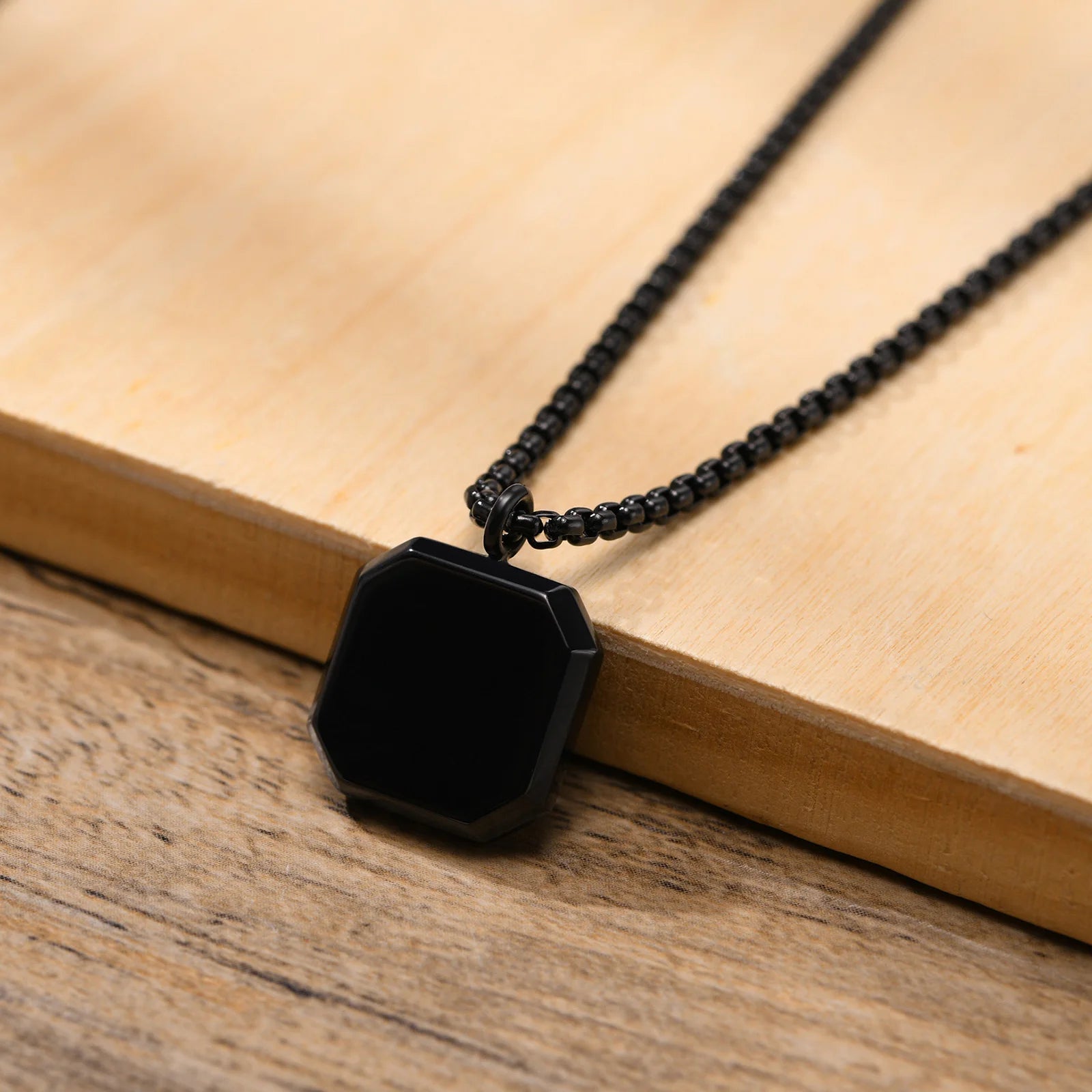 Square Stone Pendant