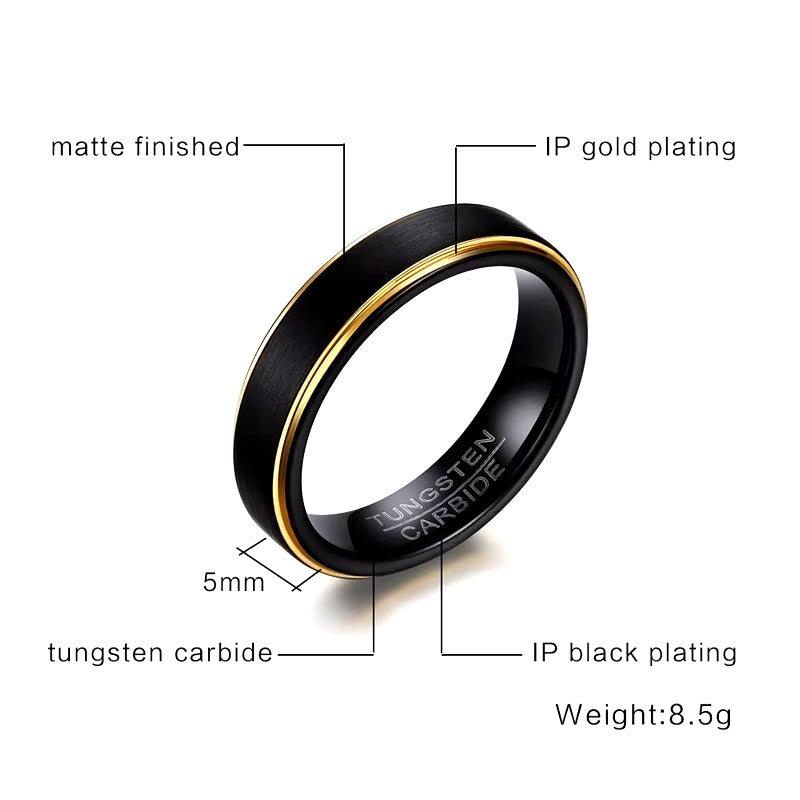 Gold Line Ring - 5mm