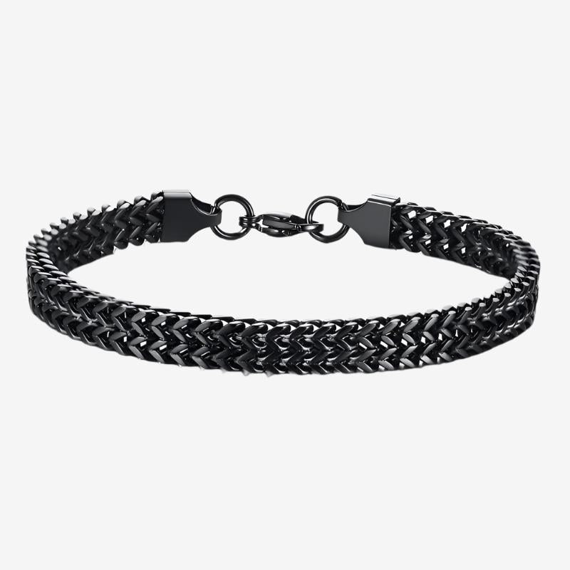 Double Curb Chain Bracelet