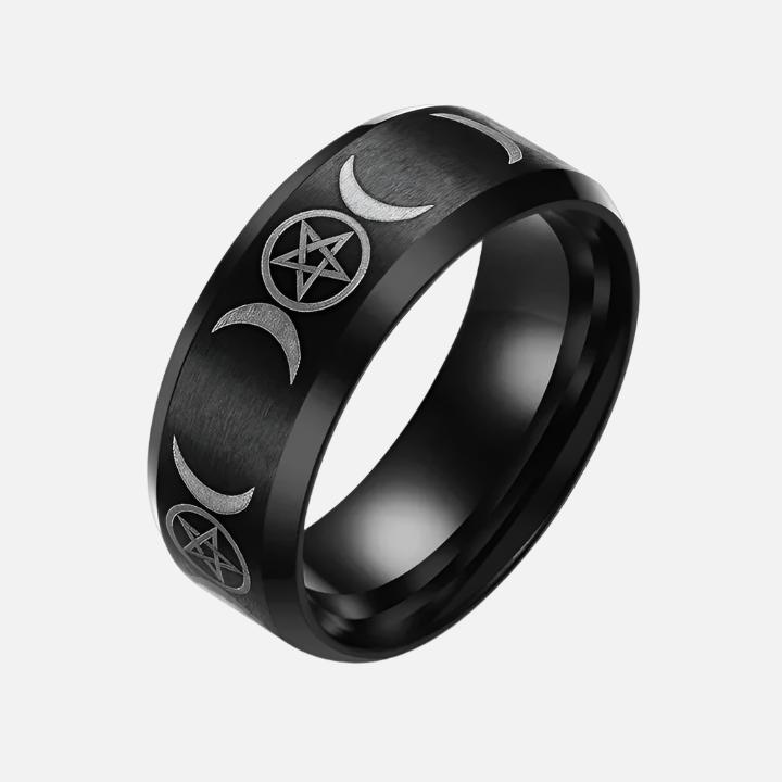 Star & Moon Ring